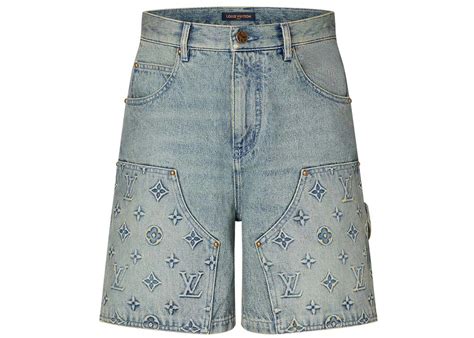 louis vuitton jean shorts|louis vuitton khaki shorts men.